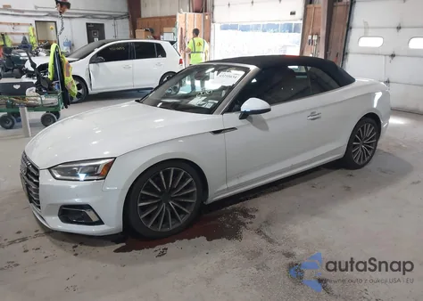 2018 Audi A5 2.0T Premium z USA, uszkodzony, nr VIN WAU2NGF52JN000587